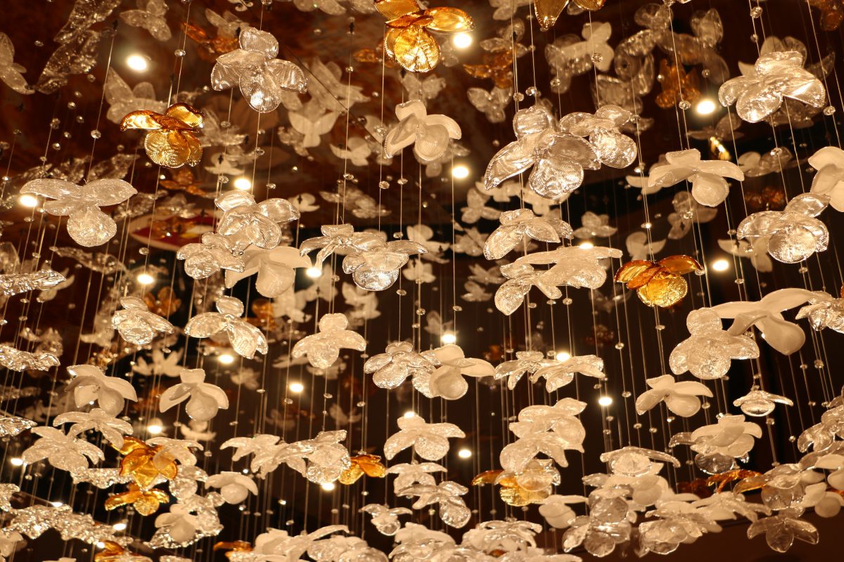 Orchard Hotel Chandelier Art Installation 5